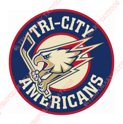 Tri-City Americans Customize Temporary Tattoos Stickers NO.7561